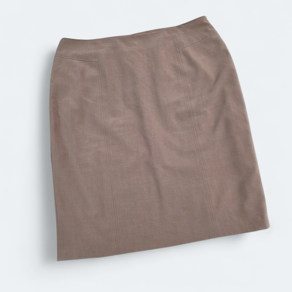 Kim Rogers Classic Tan Straight Women's Skirt Size 18 Office Work